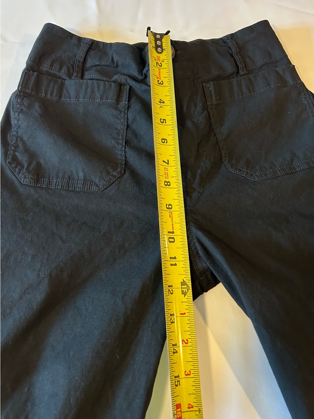 Maeve Anthropologie The Colette magic fabric Wide-Leg pants black size 27 - Picture 12 of 14